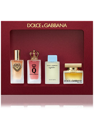 DOLCE & GABBANA 4 PCS MINI SET FOR 6 WOMEN